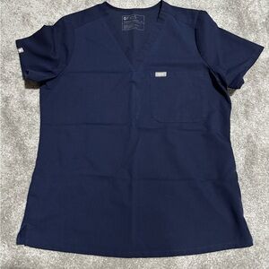 Figs- Women’s Catarina Scrub Top Navy Medium